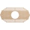 Ekena Millwork Chrysler Wood Fretwork Pierced Ceiling Medallion, Alder, 32"W x 16"H x 8 3/8"ID x 1/4"T CMWP32X16X0250CSAL - alternate 1